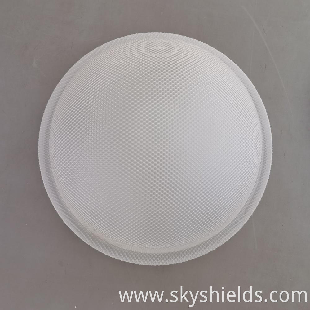 OEM design thermoforming gloss white PC lamp shade